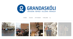 Desktop Screenshot of grandaskoli.is