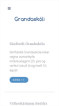 Mobile Screenshot of grandaskoli.is