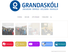 Tablet Screenshot of grandaskoli.is